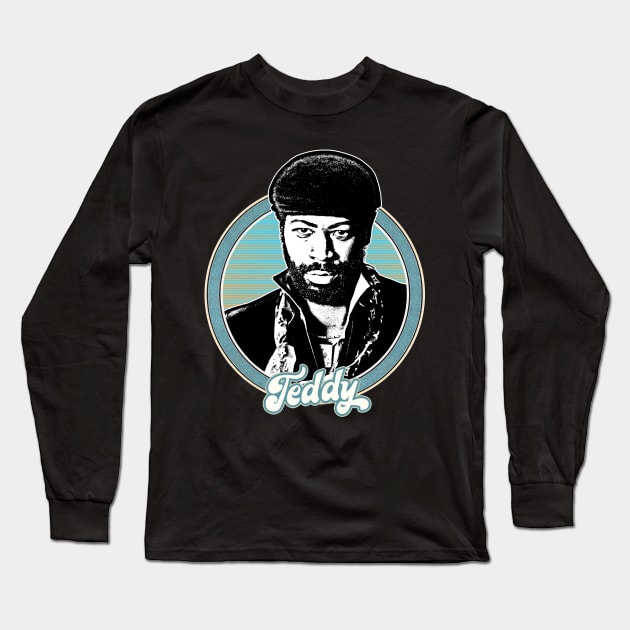 Teddy Pendergrass /// 80s Retro Soul Fan Design Long Sleeve T-Shirt by DankFutura